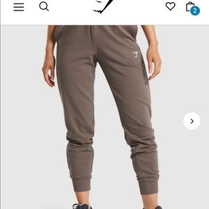 Brown gym shark training joggers